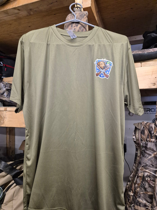 T-shirts vert olive large